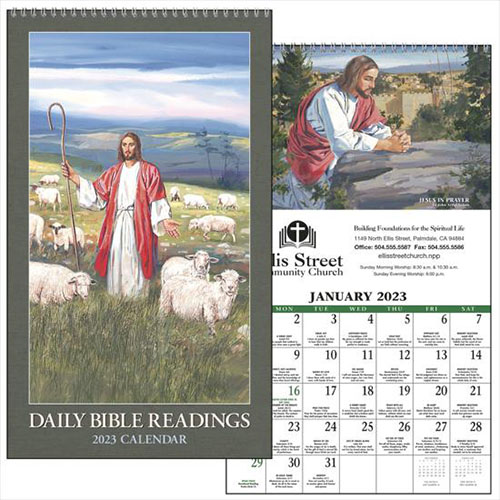 Protestant Daily Bible Readings - A Spiral Bound 2023 Wall Calendar